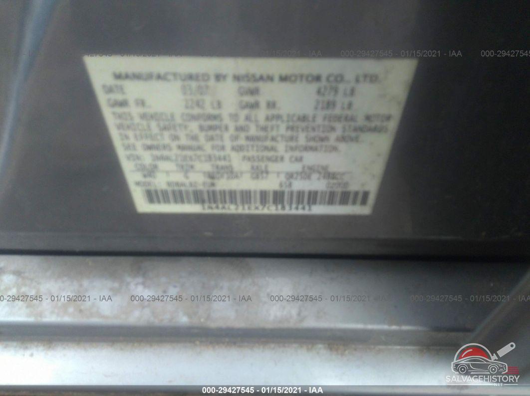 1N4AL21EX7C183441 2007 NISSAN ALTIMA photo no. 9