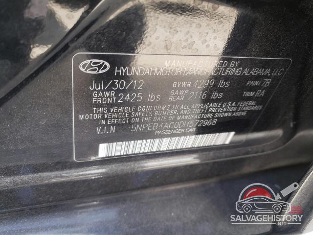 5NPEB4AC0DH572968 2013 HYUNDAI SONATA photo no. 13