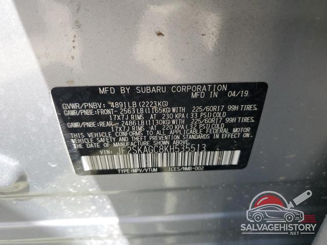 JF2SKAGC8KH535513 2019 SUBARU FORESTER photo no. 13