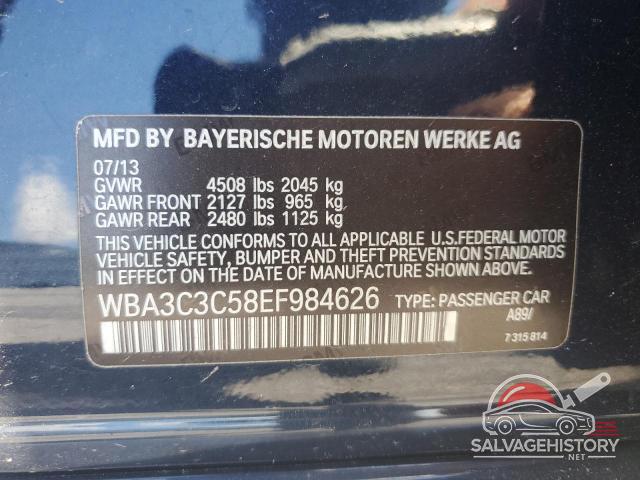 WBA3C3C58EF984626 2014 BMW 3 SERIES photo no. 13