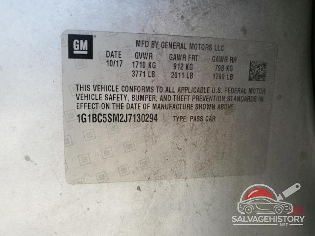1G1BC5SM2J7130294 2018 CHEVROLET CRUZE photo no. 12
