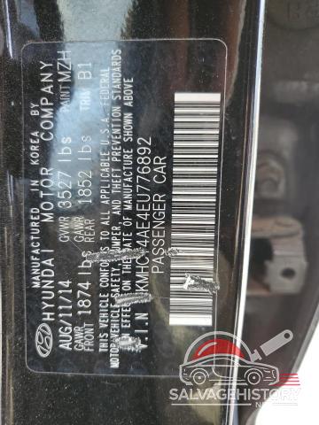 KMHCT4AE4EU776892 2014 HYUNDAI ACCENT photo no. 12