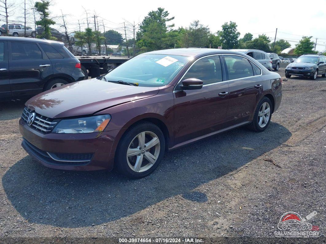 1VWBN7A36DC042217 2013 VOLKSWAGEN PASSAT photo no. 2