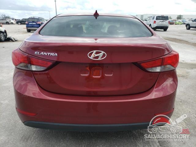 5NPDH4AE3GH704329 2016 HYUNDAI ELANTRA photo no. 6