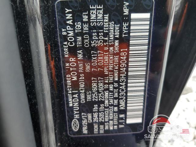KM8J3CA43HU490481 2017 HYUNDAI TUCSON photo no. 14