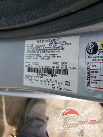 3FAHP08129R168074 2009 FORD FUSION photo no. 12
