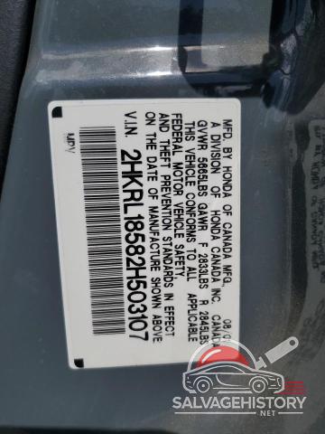2HKRL18582H503107 2002 HONDA All Models photo no. 13