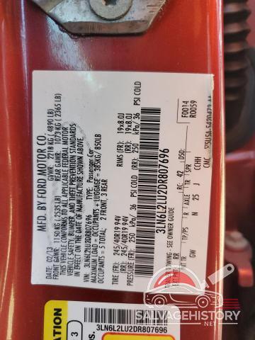 3LN6L2LU2DR807696 2013 LINCOLN MKZ photo no. 12