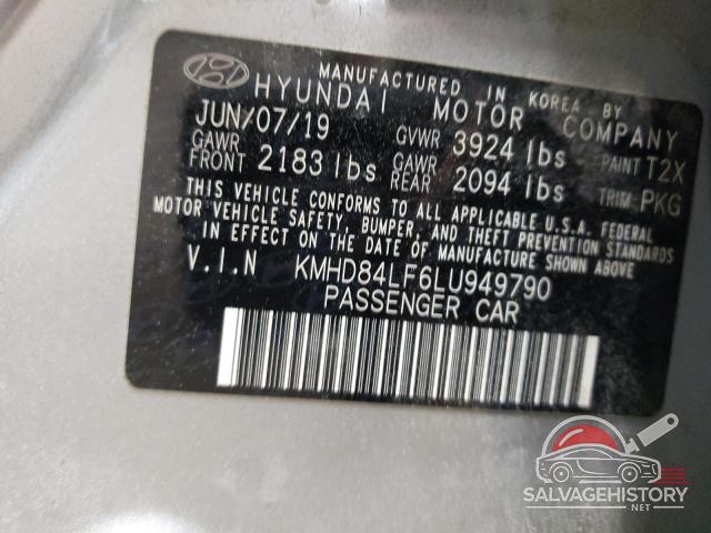KMHD84LF6LU949790 2020 HYUNDAI ELANTRA photo no. 12