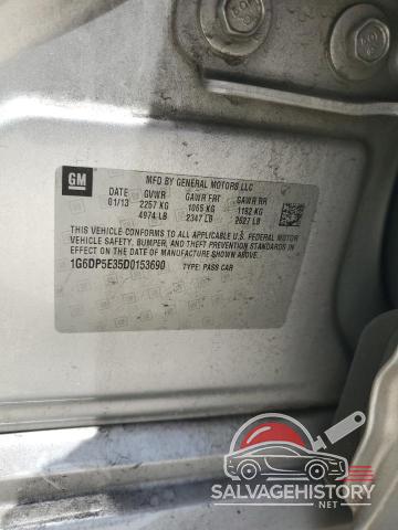 1G6DP5E35D0153690 2013 CADILLAC CTS photo no. 12
