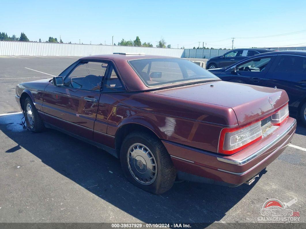 1G6VR3177HU101178 1987 CADILLAC ALLANTE photo no. 3