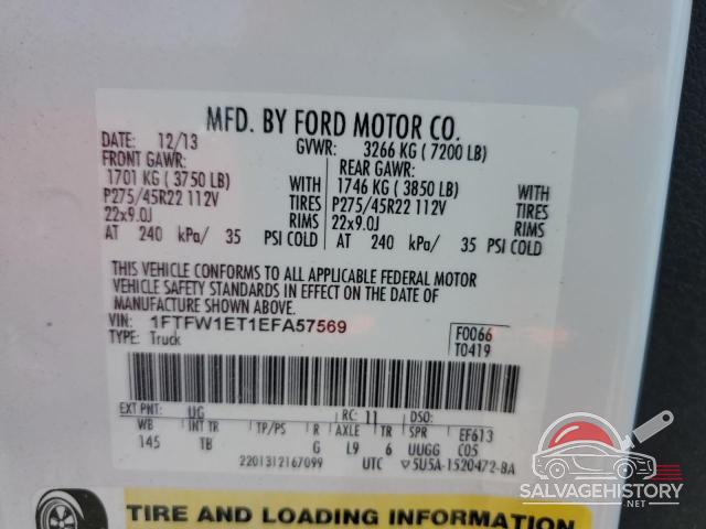 1FTFW1ET1EFA57569 2014 FORD F-150 photo no. 12