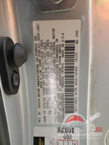 5TENX22N07Z355203 2007 TOYOTA All Models photo no. 12