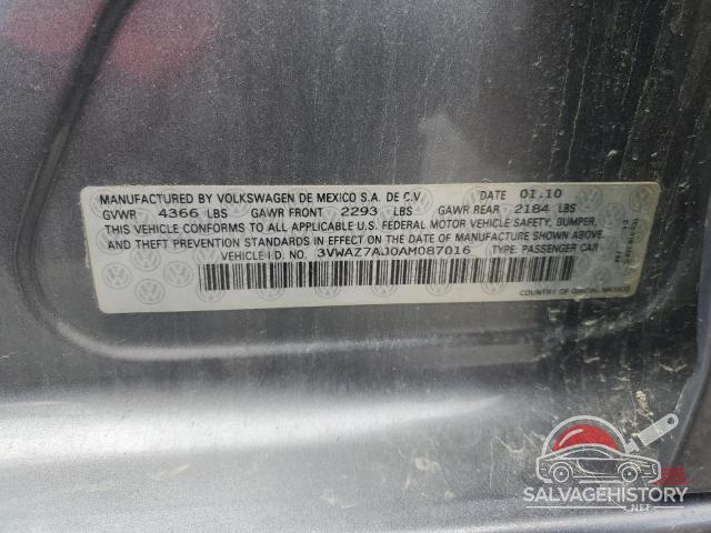 3VWAZ7AJ0AM087016 2010 VOLKSWAGEN JETTA photo no. 12