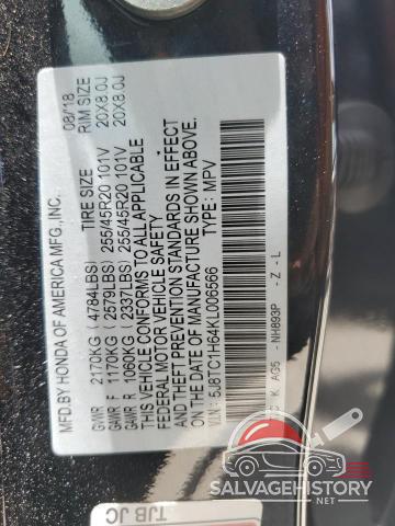 5J8TC1H64KL006566 2019 ACURA RDX photo no. 13