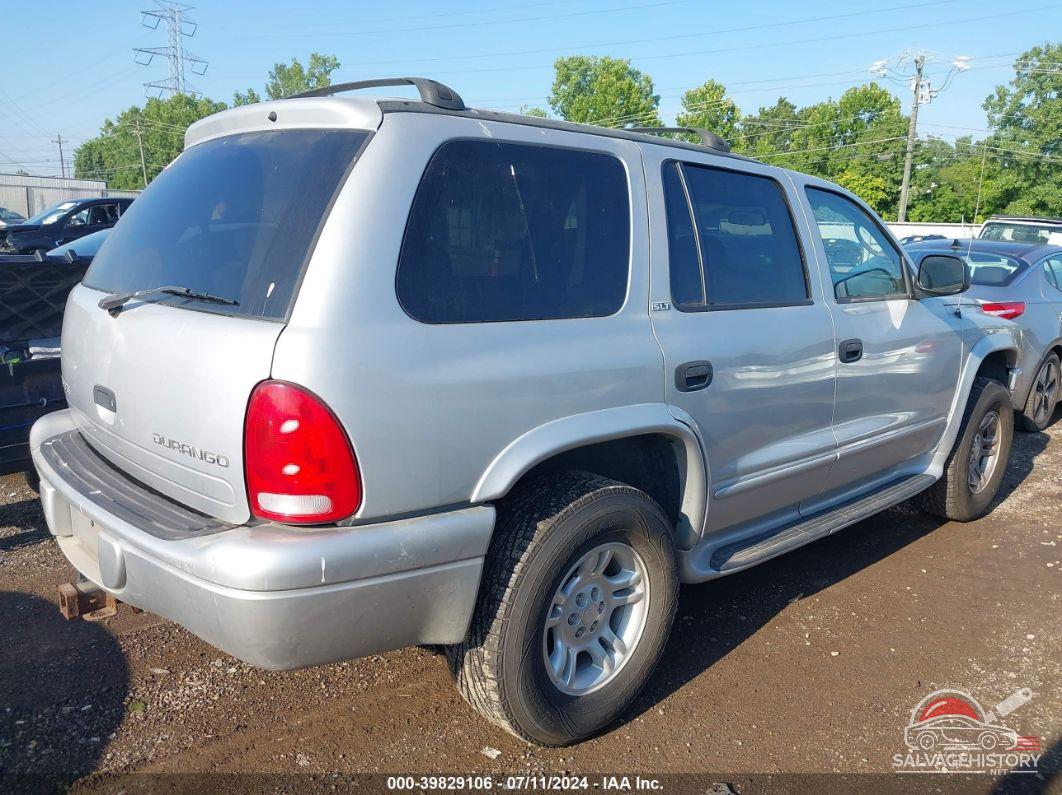 1B4HS48N72F161334 2002 DODGE DURANGO photo no. 4