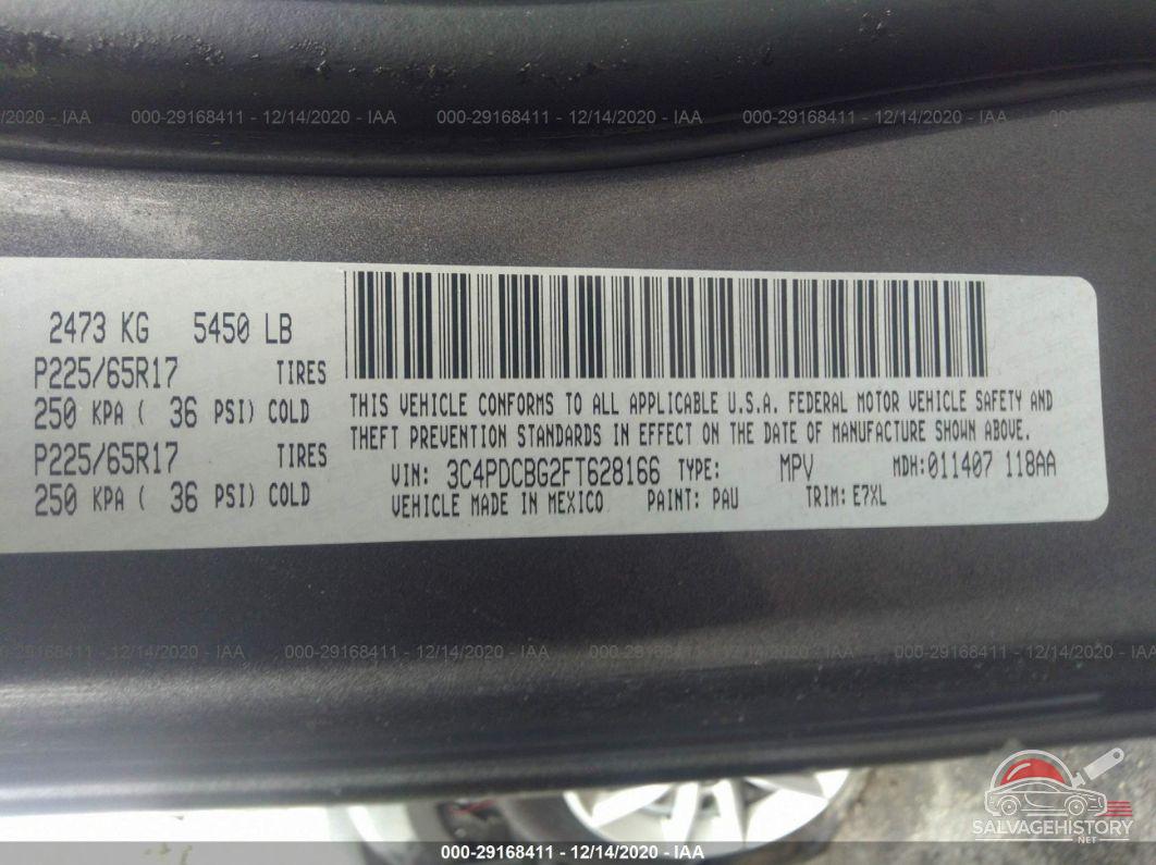 3C4PDCBG2FT628166 2015 DODGE JOURNEY photo no. 9