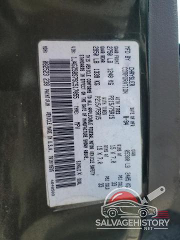 1J4GZ58S7SC517055 1995 JEEP GRAND CHER photo no. 13