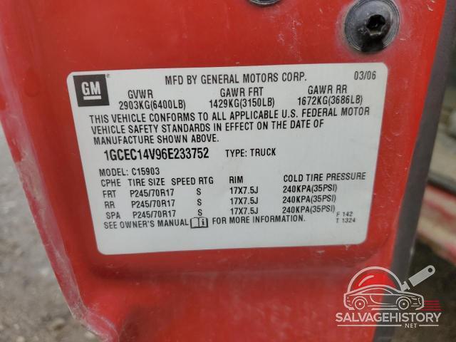 1GCEC14V96E233752 2006 CHEVROLET ALL Models photo no. 12