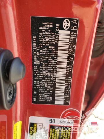 5YFBURHE0GP417698 2016 TOYOTA COROLLA photo no. 12