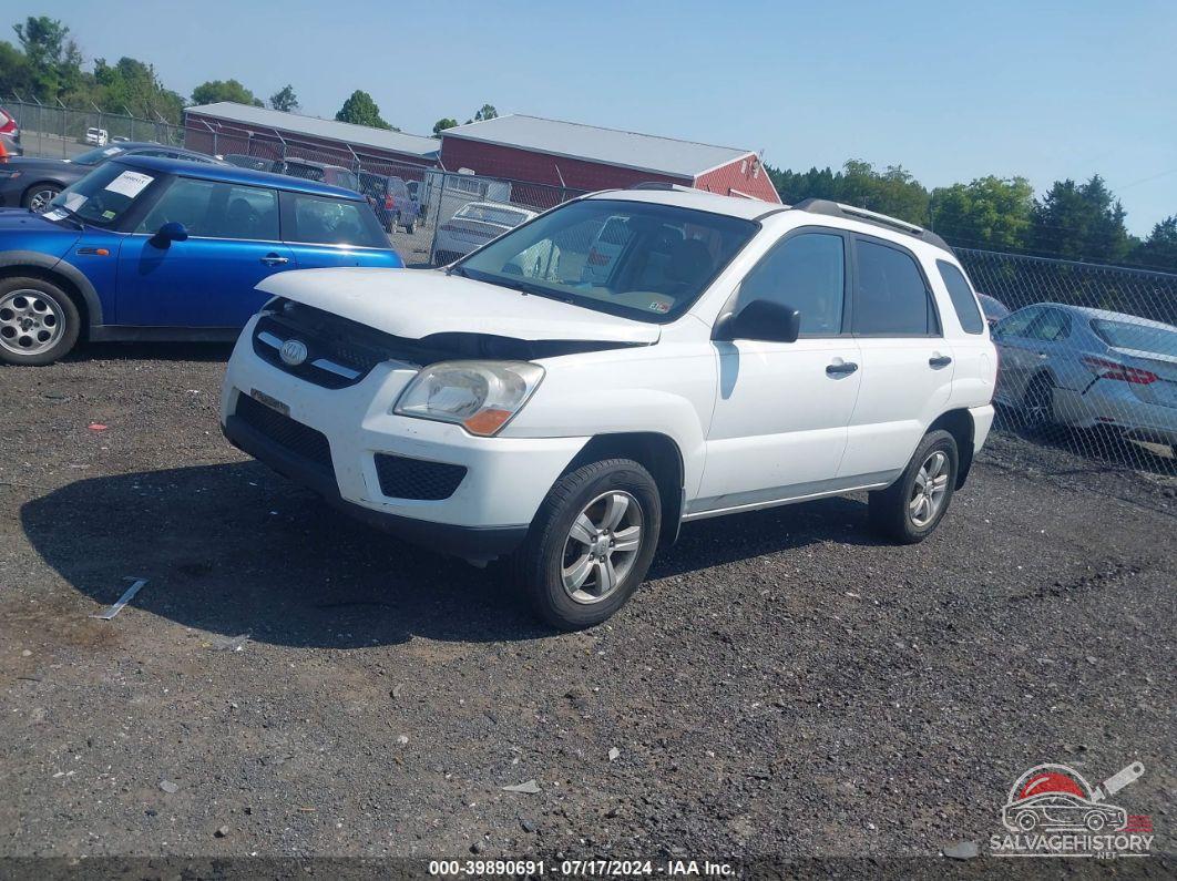 KNDKG3A44A7702533 2010 KIA SPORTAGE photo no. 2