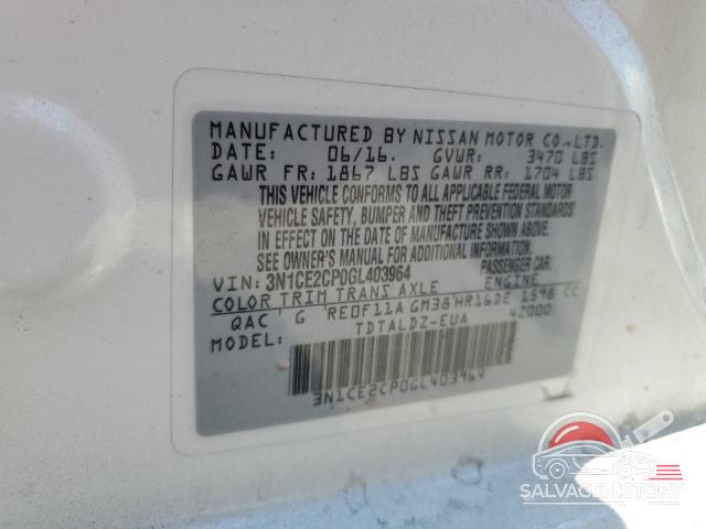 3N1CE2CP0GL403964 2016 NISSAN VERSA photo no. 13
