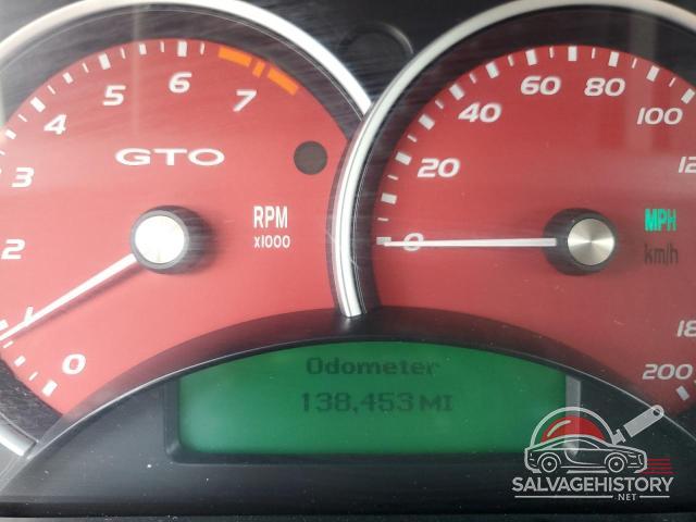 6G2VX12U46L810835 2006 PONTIAC GTO photo no. 9