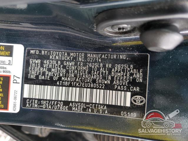 4T1BF1FK7EU380522 2014 TOYOTA CAMRY photo no. 12