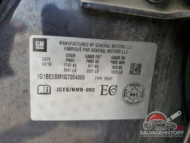 1G1BE5SM1G7264068 2016 CHEVROLET CRUZE photo no. 12