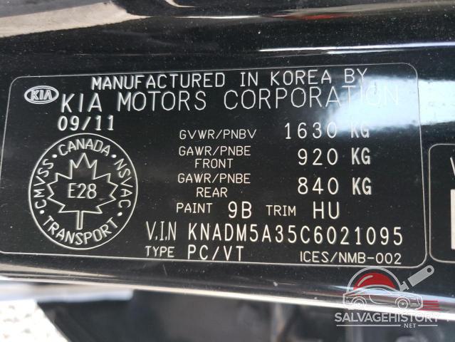 KNADM5A35C6021095 2012 KIA RIO photo no. 13