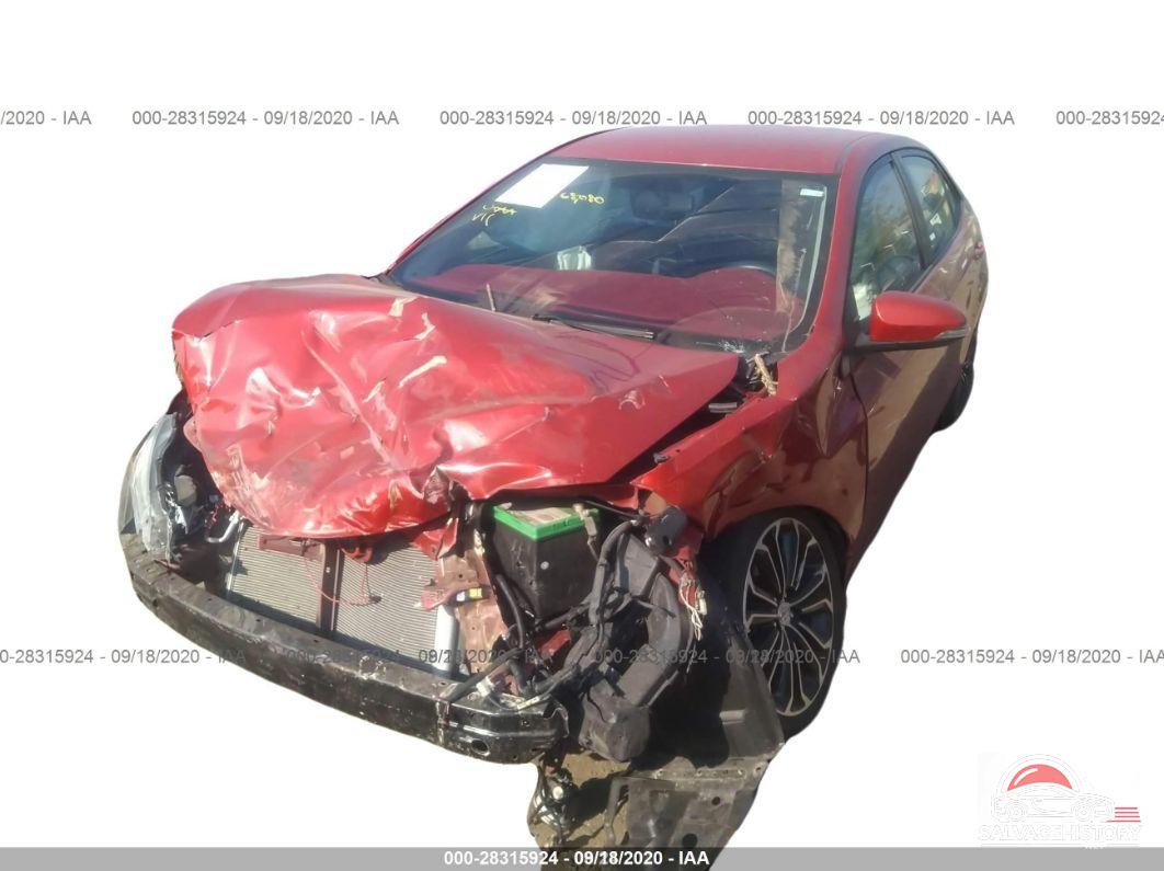 5YFBURHE7GP412451 2016 TOYOTA COROLLA photo no. 2