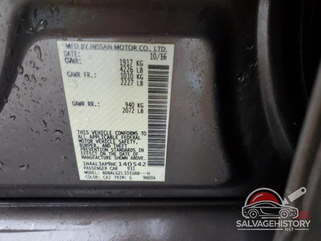 1N4AL3AP9HC140542 2017 NISSAN ALTIMA photo no. 12