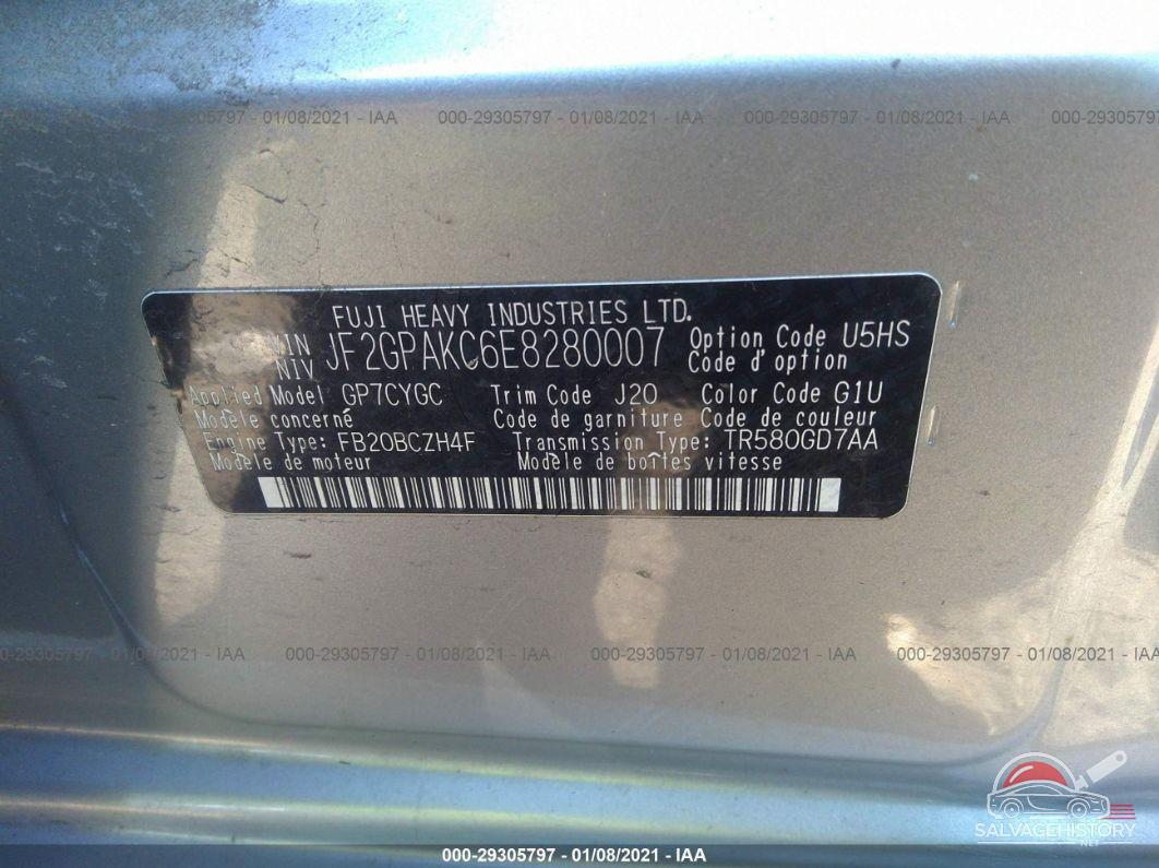 JF2GPAKC6E8280007 2014 SUBARU XV CROSSTREK photo no. 9