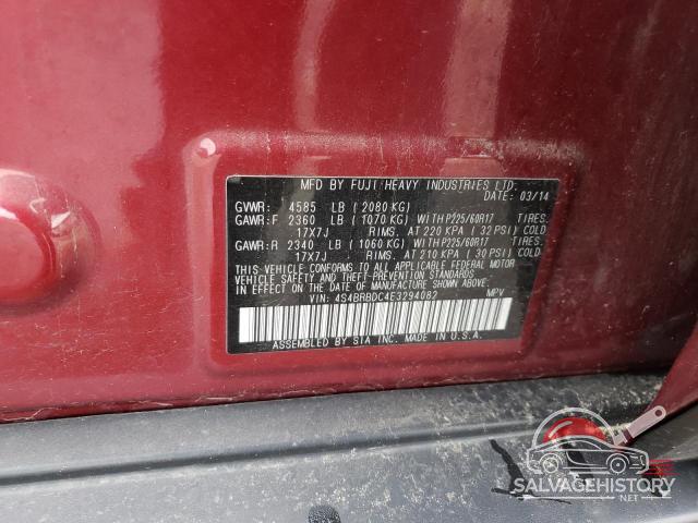 4S4BRBDC4E3294082 2014 SUBARU OUTBACK photo no. 12