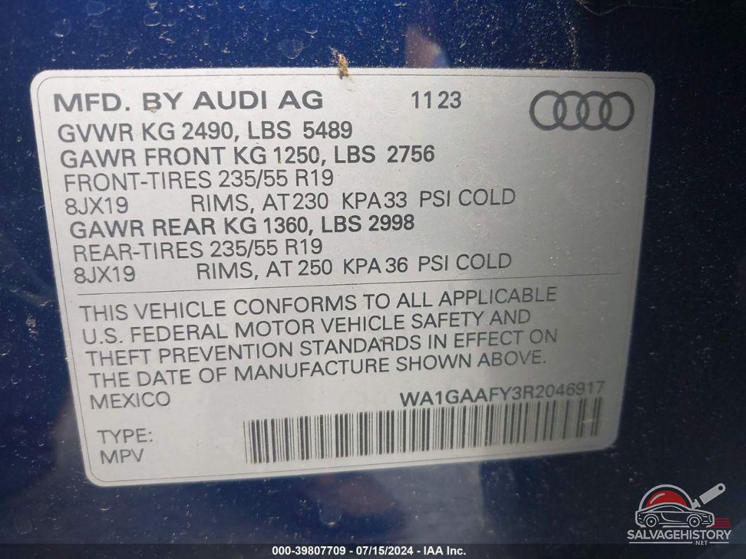 WA1GAAFY3R2046917 2024 AUDI Q5 photo no. 9