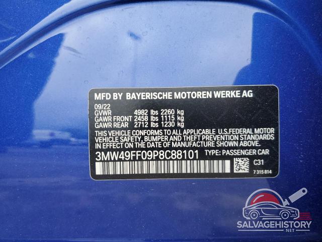 3MW49FF09P8C88101 2023 BMW M3 photo no. 12