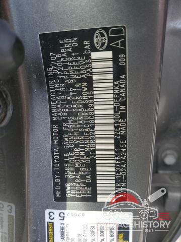 2T1BR32E18C869815 2008 TOYOTA COROLLA photo no. 12