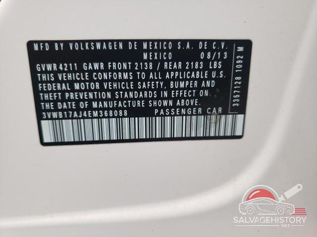 3VWB17AJ4EM368088 2014 VOLKSWAGEN JETTA photo no. 12