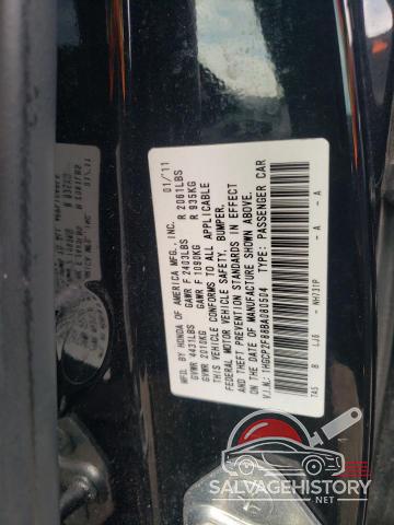 1HGCP2F88BA080504 2011 HONDA ACCORD photo no. 12