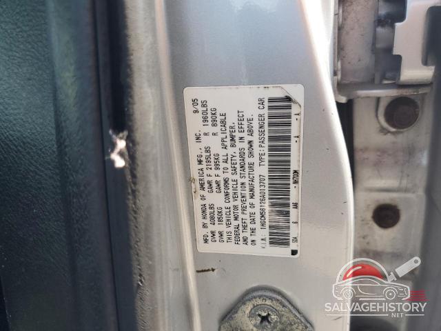 1HGCM56126A013707 2006 HONDA ACCORD photo no. 12
