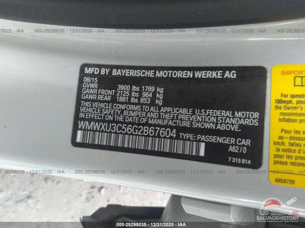 WMWXU3C56G2B67604 2016 MINI COOPER HARDTOP 4 DOOR photo no. 9