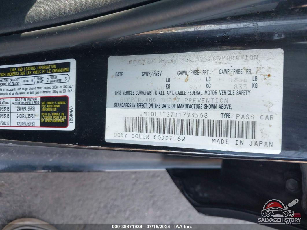 JM1BL1TG7D1793568 2013 MAZDA 3 photo no. 9