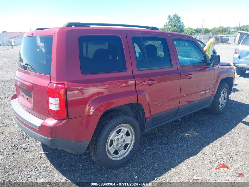 1C4NJPBA1ED709182 2014 JEEP PATRIOT photo no. 4