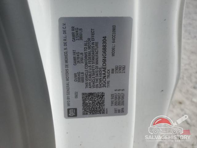 3GCNAAED6NG688304 2022 CHEVROLET ALL Models photo no. 12