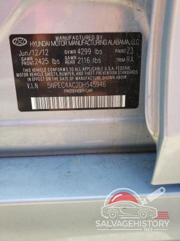 5NPEC4AC2DH545946 2013 HYUNDAI SONATA photo no. 12