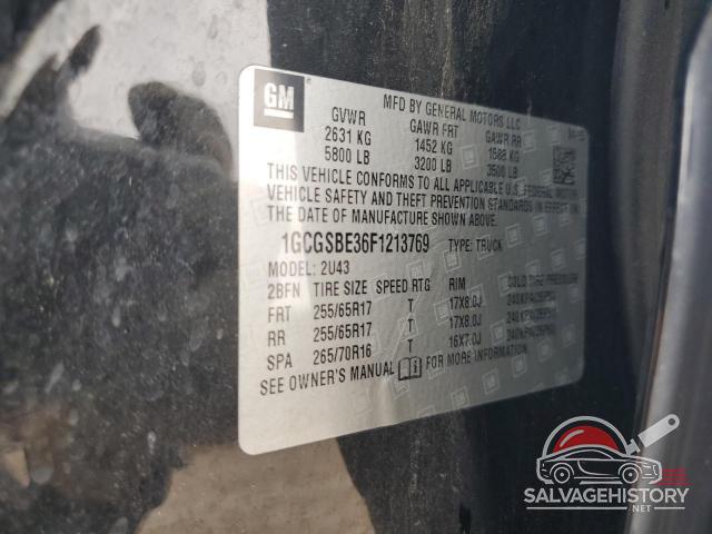 1GCGSBE36F1213769 2015 CHEVROLET COLORADO photo no. 13
