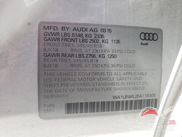 WA1UFAFL2FA116305 2015 AUDI A4 photo no. 12