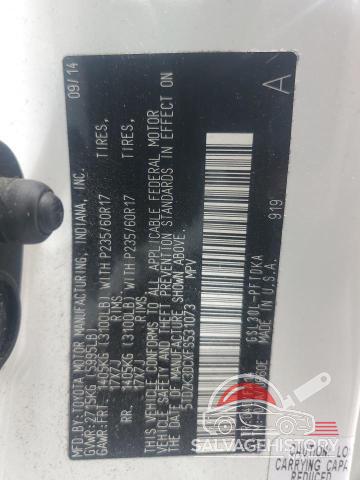 5TDZK3DCXFS531073 2015 TOYOTA All Models photo no. 13