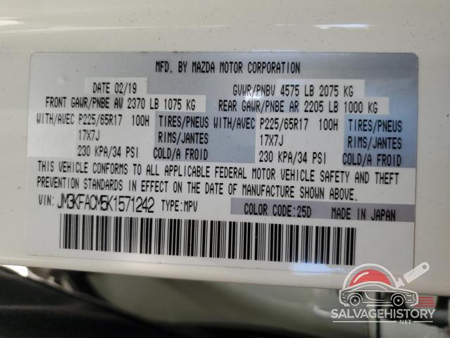JM3KFACM5K1571242 2019 MAZDA CX-5 photo no. 14