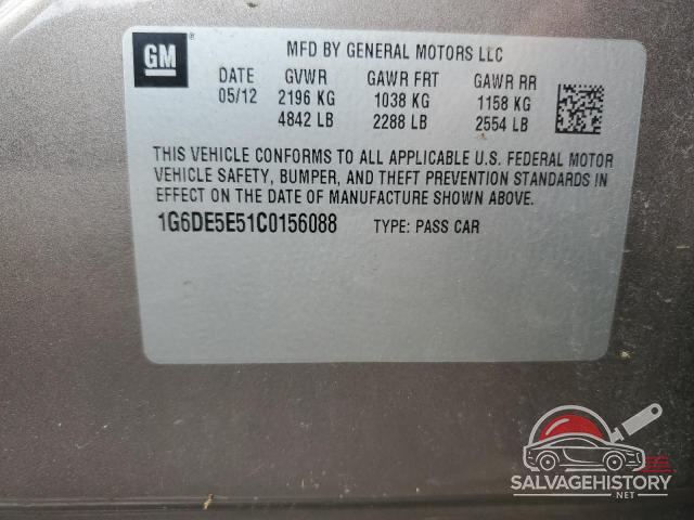 1G6DE5E51C0156088 2012 CADILLAC CTS photo no. 12